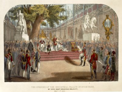 The Opening by Queen Victoria of the Industrial Palace in Hyde Park, May 1st 1851 by English School